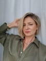 Zestaw Dzika Jabłoń - naszyjnik i bransoletka z pereł i zielonych granatów