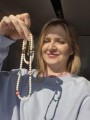 Pastelowa bransoletka Happy z szafirów, białych i różowych korali