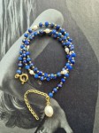 kobaltowy naszyjnik z lapis lazuli