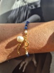 kobaltowa bransoletka z lapis lazuli